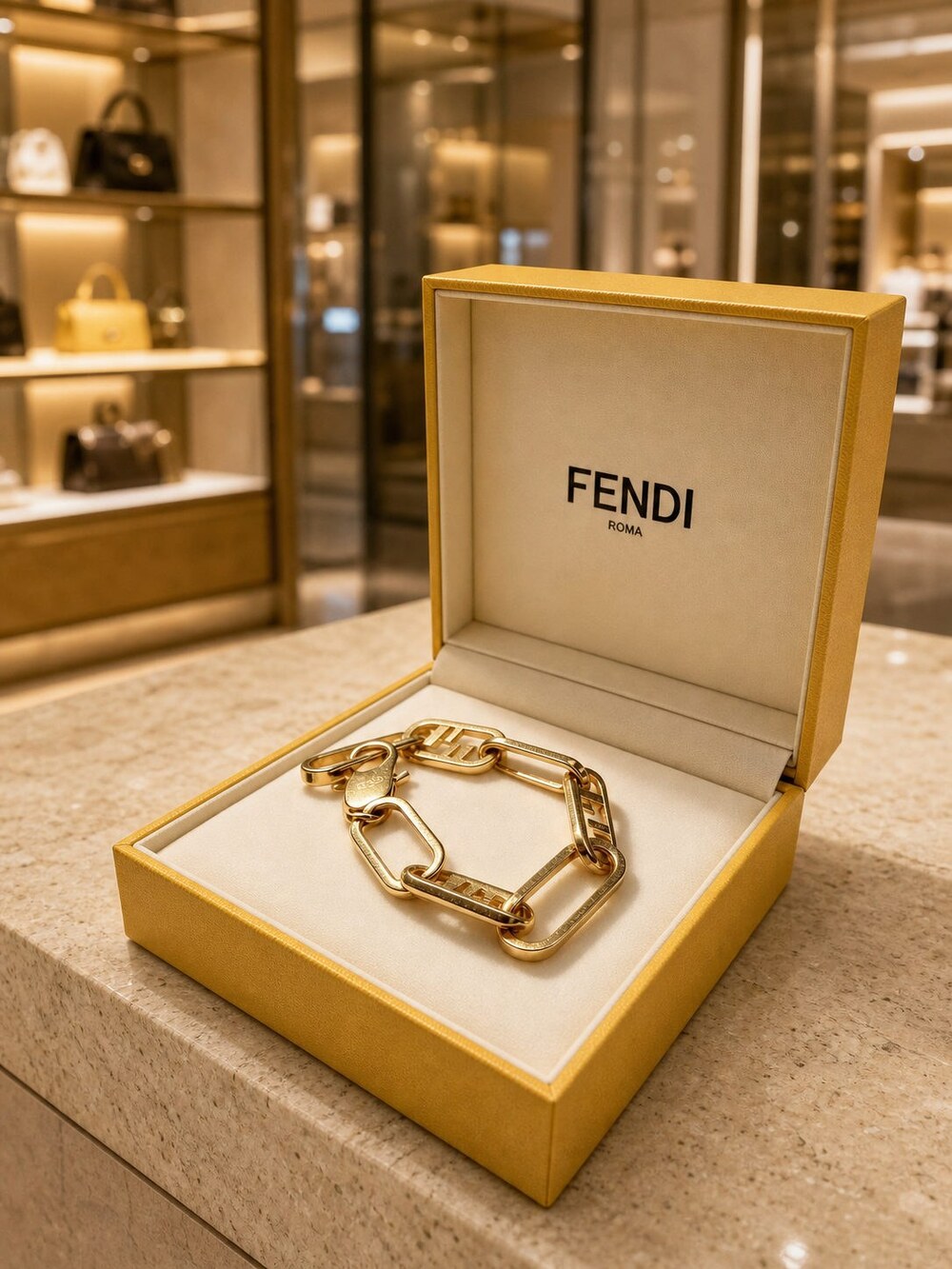 Fendi Modern Designer Bracelet Style 9 | New with Box - Picture 7 of 9